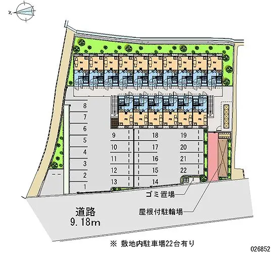 ★手数料０円★堺市北区金岡町　月極駐車場（LP）